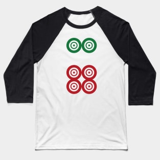 Six Circle Wheel Dot Liu Tong 筒 Tile. It's Mahjong Time! Baseball T-Shirt